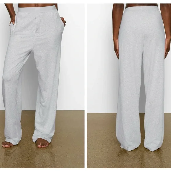 SKIMS Boyfriend Loose Pants in heathered gray-Size Small NWT - Picture 1 of 9